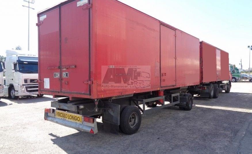 2X REBOQUE LISTRAILER CTT88 2 EIXOS CAIXA FECHADA AMOVÍVEL 18 TON