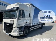 DAF CF 290 EURO6 SUPER SPACE CAB 4X2 CAIXA CORTINAS 8.00 X 2.47 X 2.70