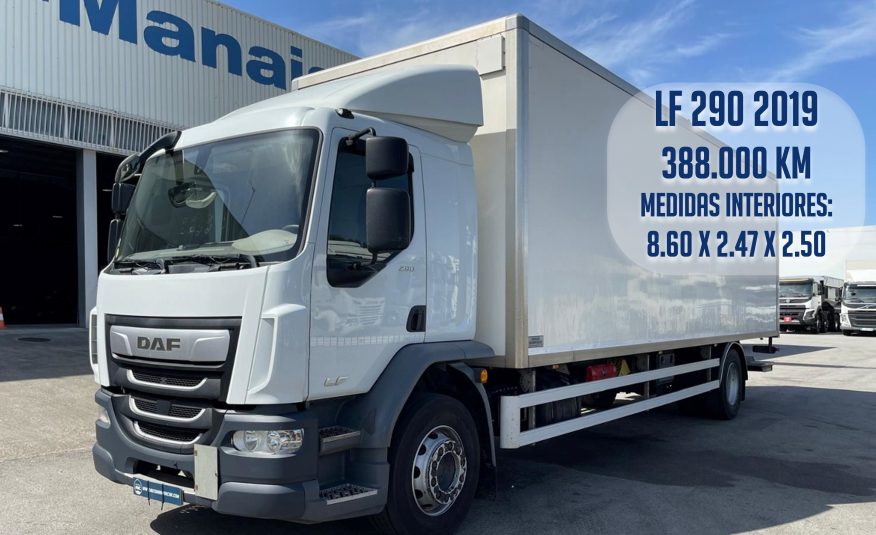 DAF LF 290 EURO6 4X2 2019 388.000KM CAIXA FECHADA 8.60 X 2.47 X 2.50