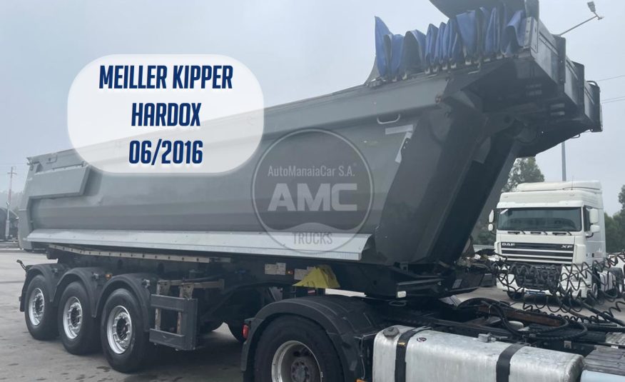 SEMI-REBOQUE BASCULANTE MEILLER KIPPER HARDOX 3EIXOS 06/2016
