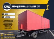 2X REBOQUE LISTRAILER CTT88 2 EIXOS CAIXA FECHADA AMOVÍVEL 18 TON