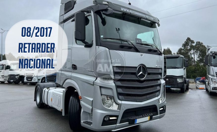 TRATOR MERCEDES ACTROS 1845 EURO6 STREAM SPACE 4X2 RETARDER 2017