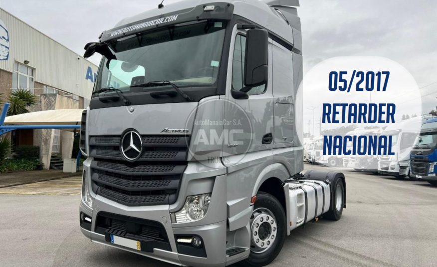 TRATOR MERCEDES ACTROS 1845 EURO6 STREAM SPACE 4X2 RETARDER 2017