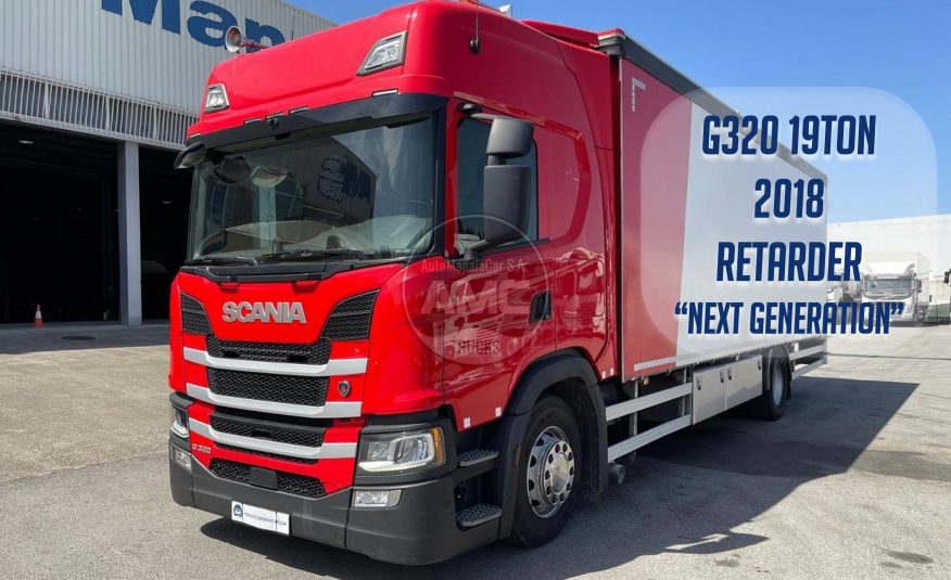 SCANIA G320 4×2 19TON 2018 RETARDER CAIXA CORTINAS 8.20 X 2.45 X 2.50