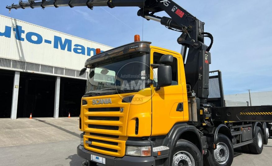 SCANIA G420 EURO5 8X2 RETARDER COM GRUA HIAB XS 700 E-8 HIPRO