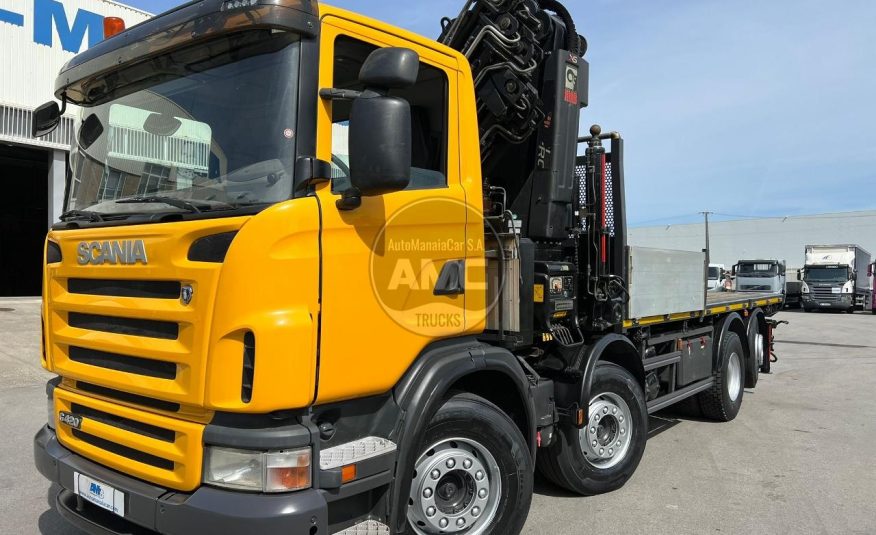 SCANIA G420 EURO5 8X2 RETARDER COM GRUA HIAB XS 700 E-8 HIPRO