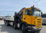 SCANIA G420 EURO5 8X2 RETARDER COM GRUA HIAB XS 700 E-8 HIPRO