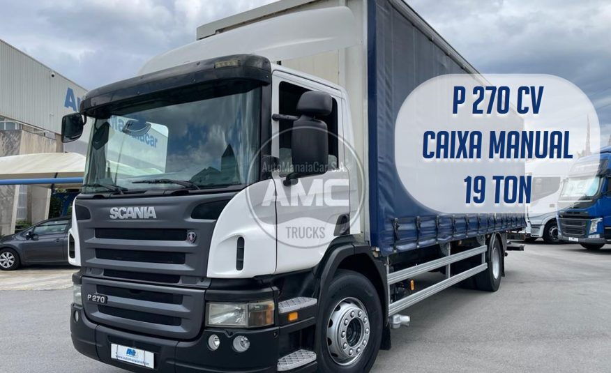 SCANIA P270 4×2 CORTINAS CAIXA MANUAL 19 TON