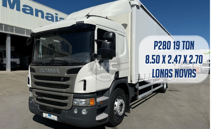 SCANIA P280 E6 4X2 19T CORTINAS E TETO DESLIZANTE