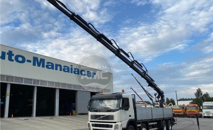 VOLVO FM12 380 8X4 CAIXA ABERTA COM GRUA HIAB 166 E-5 HIPRO