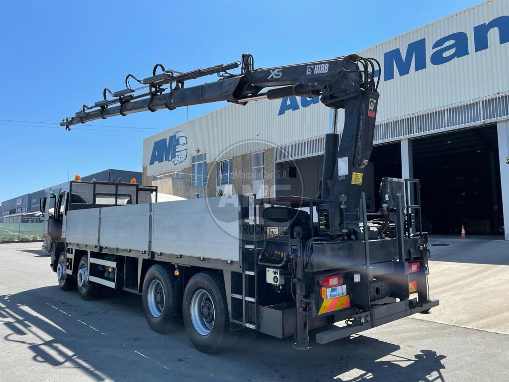 VOLVO FM12 380 8X4 CAIXA ABERTA COM GRUA HIAB 166 E-5 HIPRO