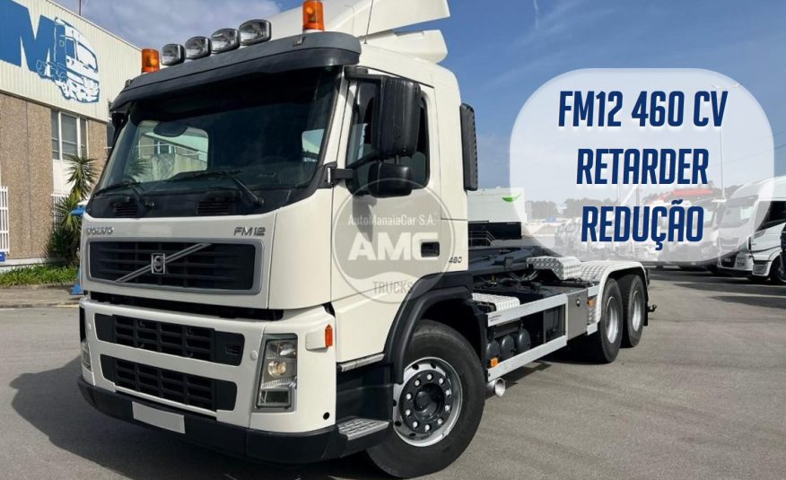 VOLVO FM12 460 6X4 AMPLIROLL CABINE BAIXA RETARDER REDUÇÃO