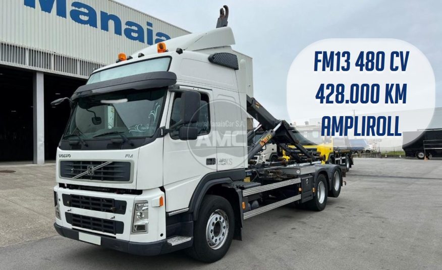 VOLVO FM13 480 EURO5 6X2 COM AMPLIROLL 26 TON