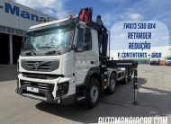 VOLVO FMX 500 EURO5 8X4 RETARDER P.CONTENTORES + GRUA + ROTOR + PINÇA