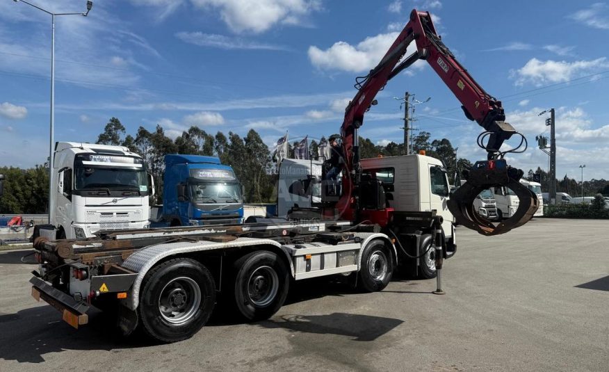 VOLVO FMX 500 EURO5 8X4 RETARDER P.CONTENTORES + GRUA + ROTOR + PINÇA