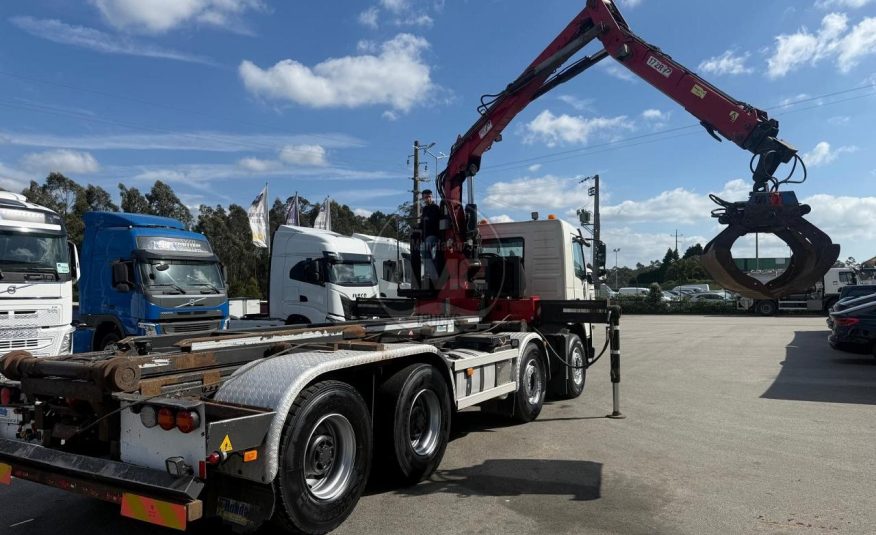 VOLVO FMX 500 EURO5 8X4 RETARDER P.CONTENTORES + GRUA + ROTOR + PINÇA