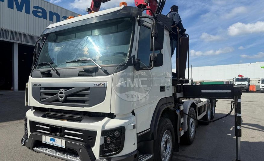 VOLVO FMX 500 EURO5 8X4 RETARDER P.CONTENTORES + GRUA + ROTOR + PINÇA