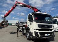 VOLVO FMX 500 EURO5 8X4 RETARDER P.CONTENTORES + GRUA + ROTOR + PINÇA