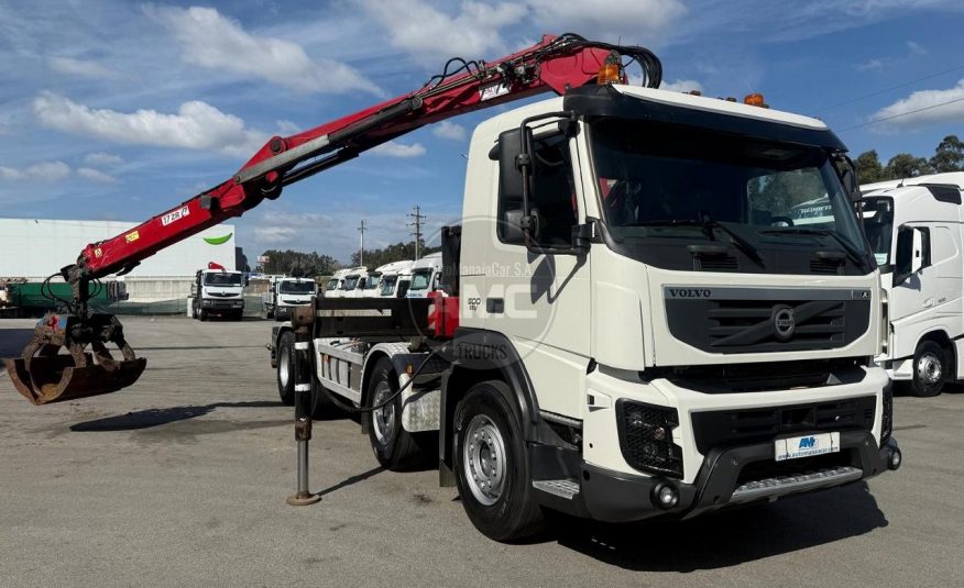 VOLVO FMX 500 EURO5 8X4 RETARDER P.CONTENTORES + GRUA + ROTOR + PINÇA