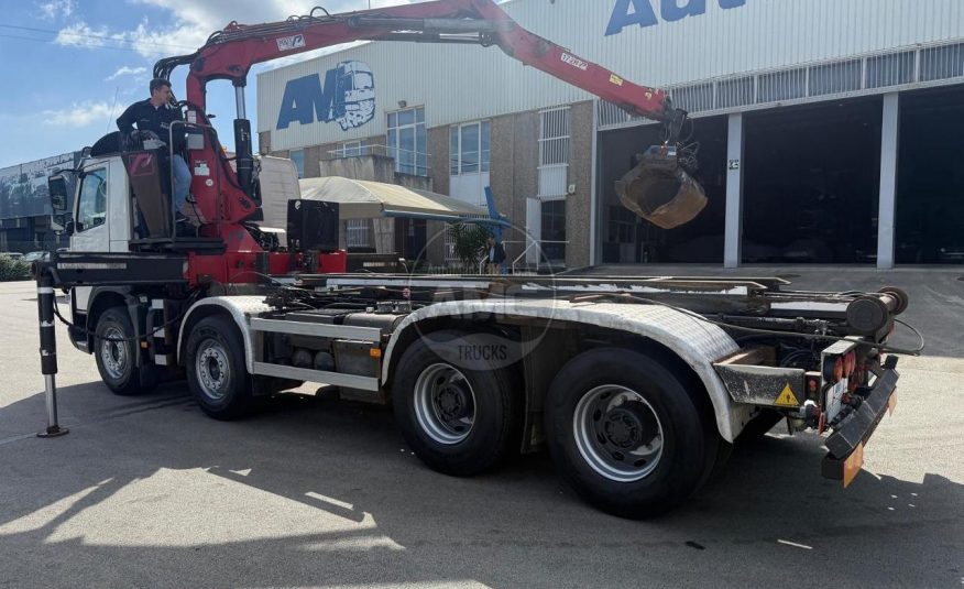 VOLVO FMX 500 EURO5 8X4 RETARDER P.CONTENTORES + GRUA + ROTOR + PINÇA