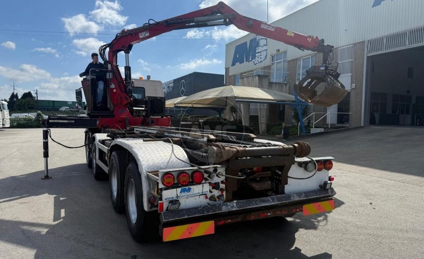 VOLVO FMX 500 EURO5 8X4 RETARDER P.CONTENTORES + GRUA + ROTOR + PINÇA